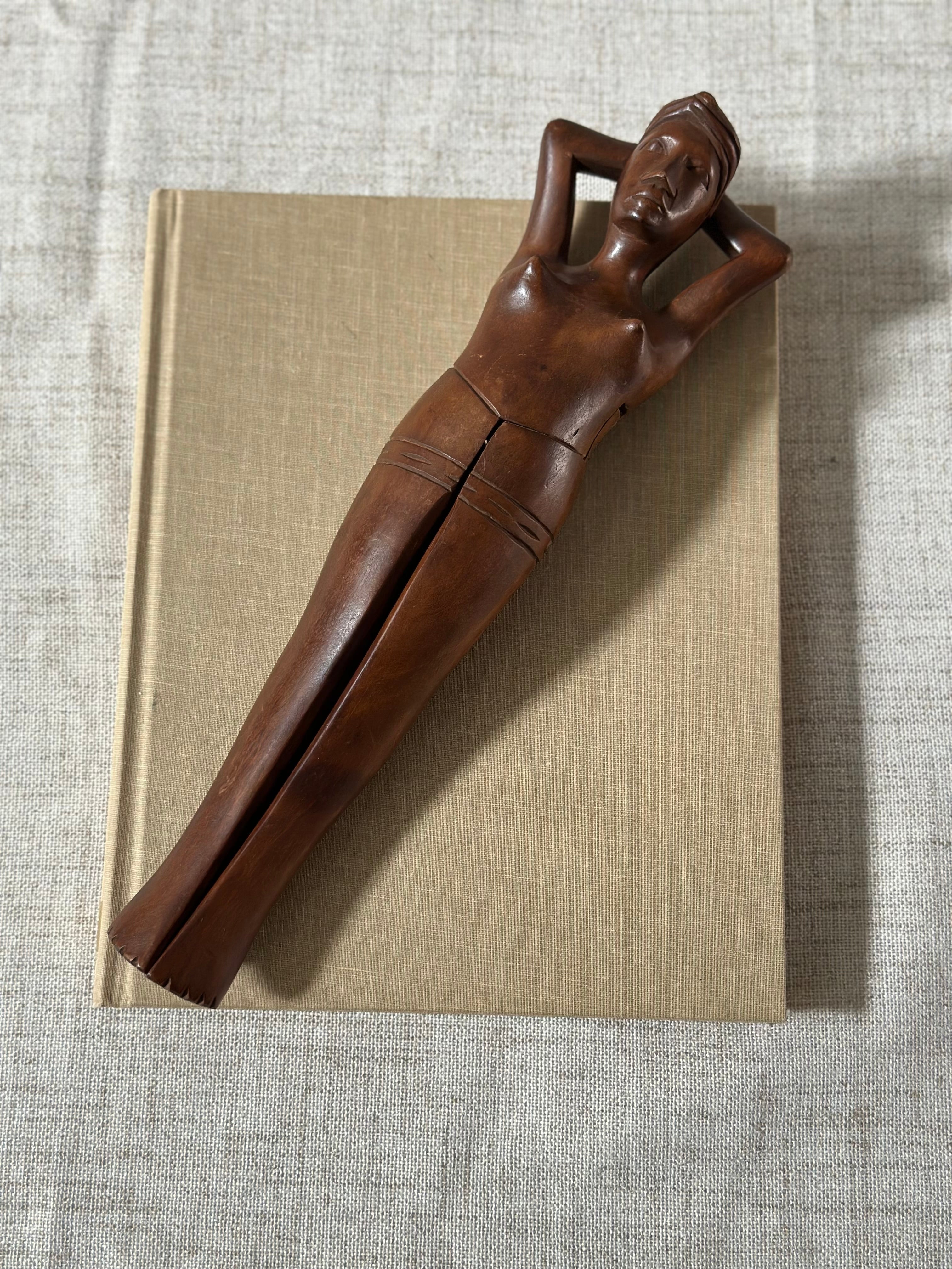 Vintage Hand Carved Wooden Nutcracker