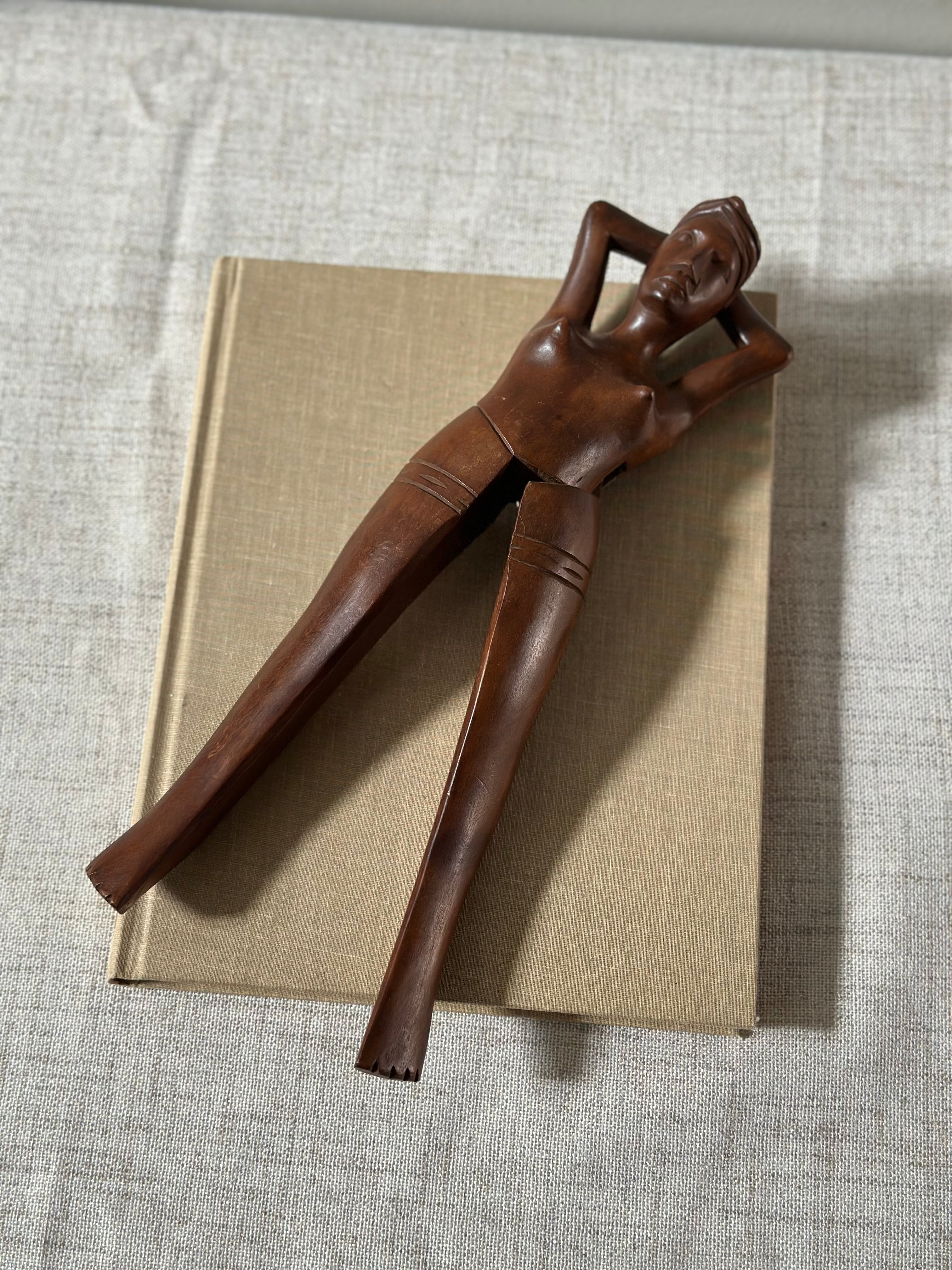 Vintage Hand Carved Wooden Nutcracker