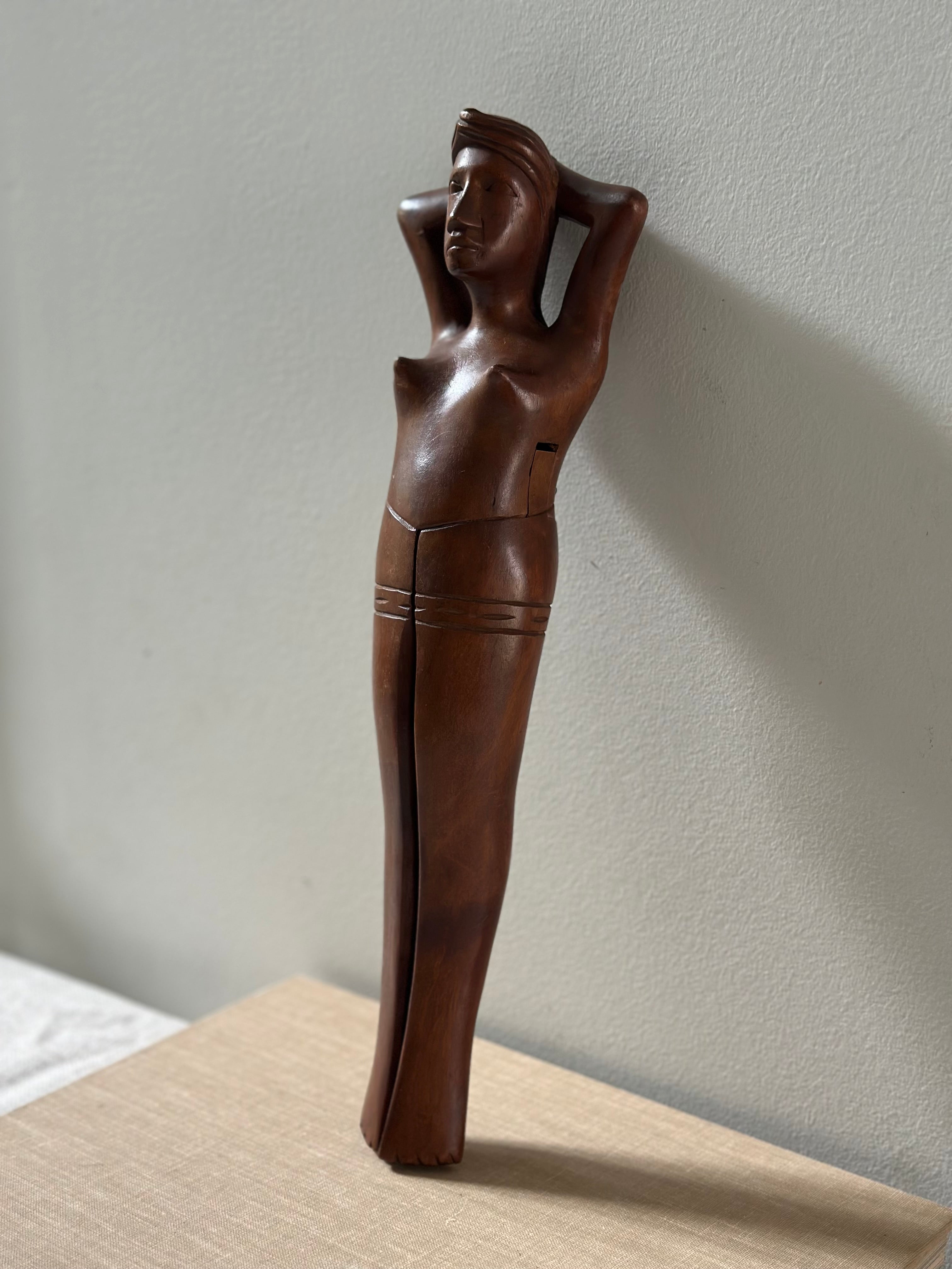 Vintage Hand Carved Wooden Nutcracker