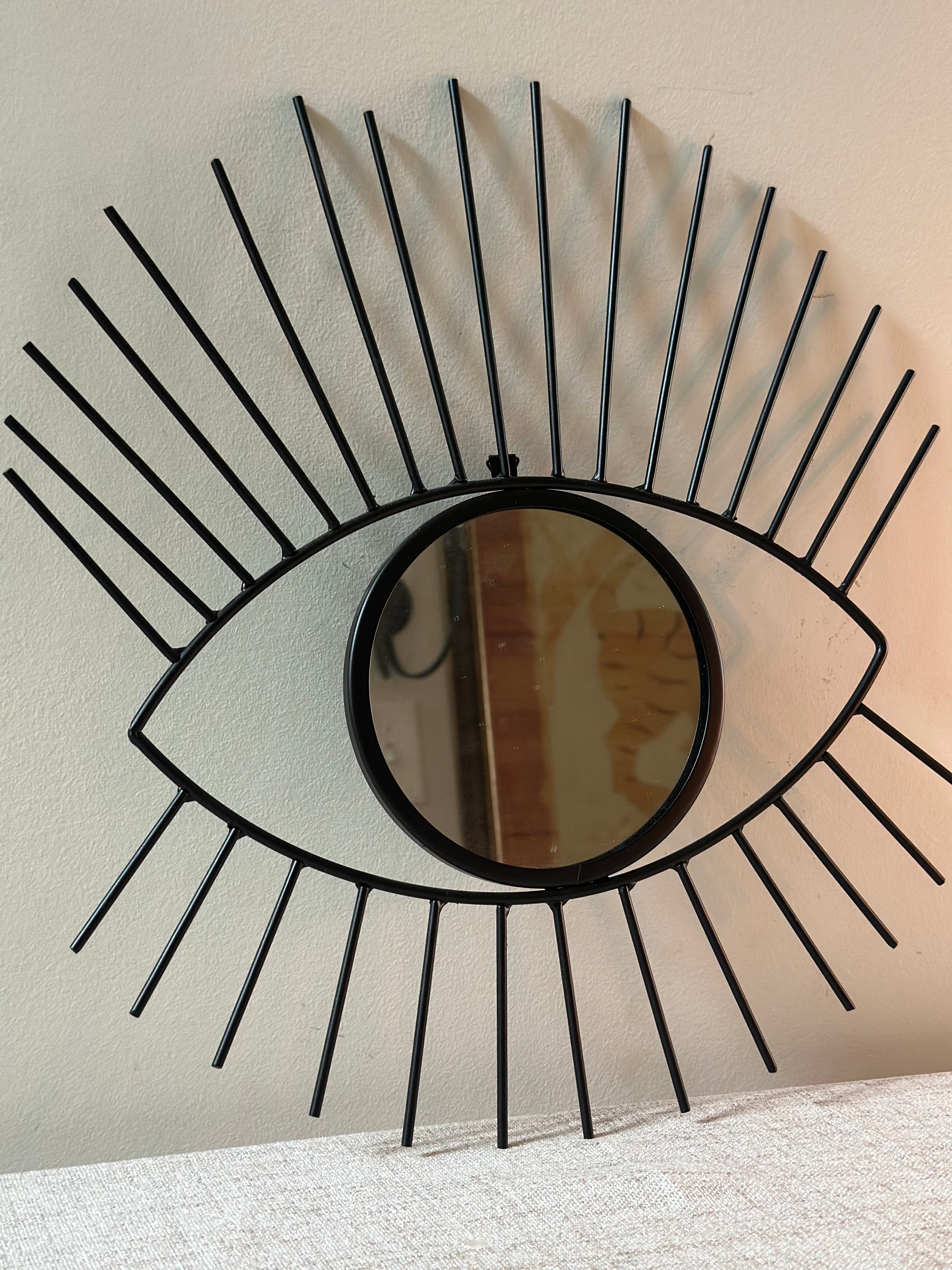 Metal Eye Wall Mirror
