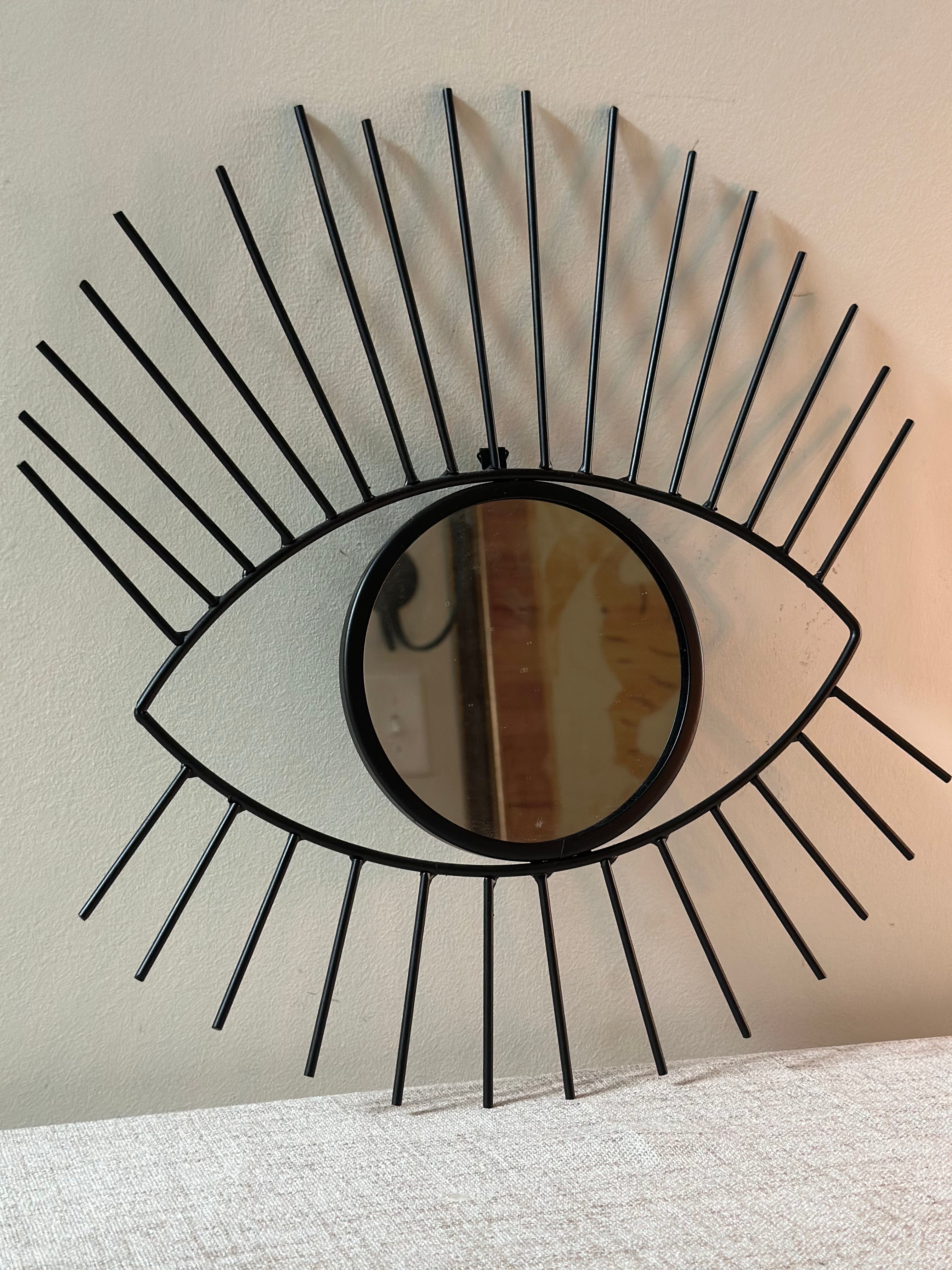 Metal Eye Wall Mirror