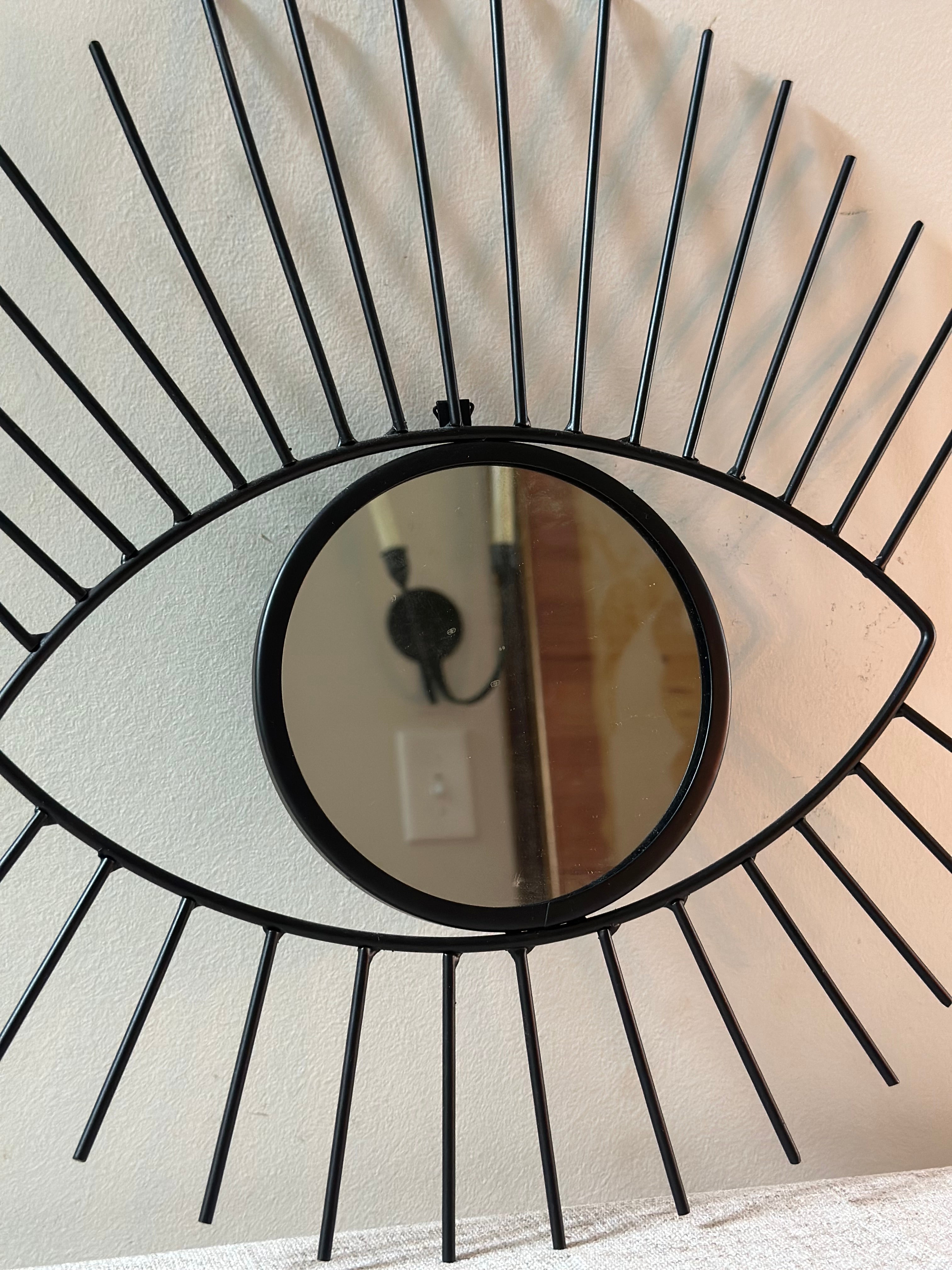 Metal Eye Wall Mirror