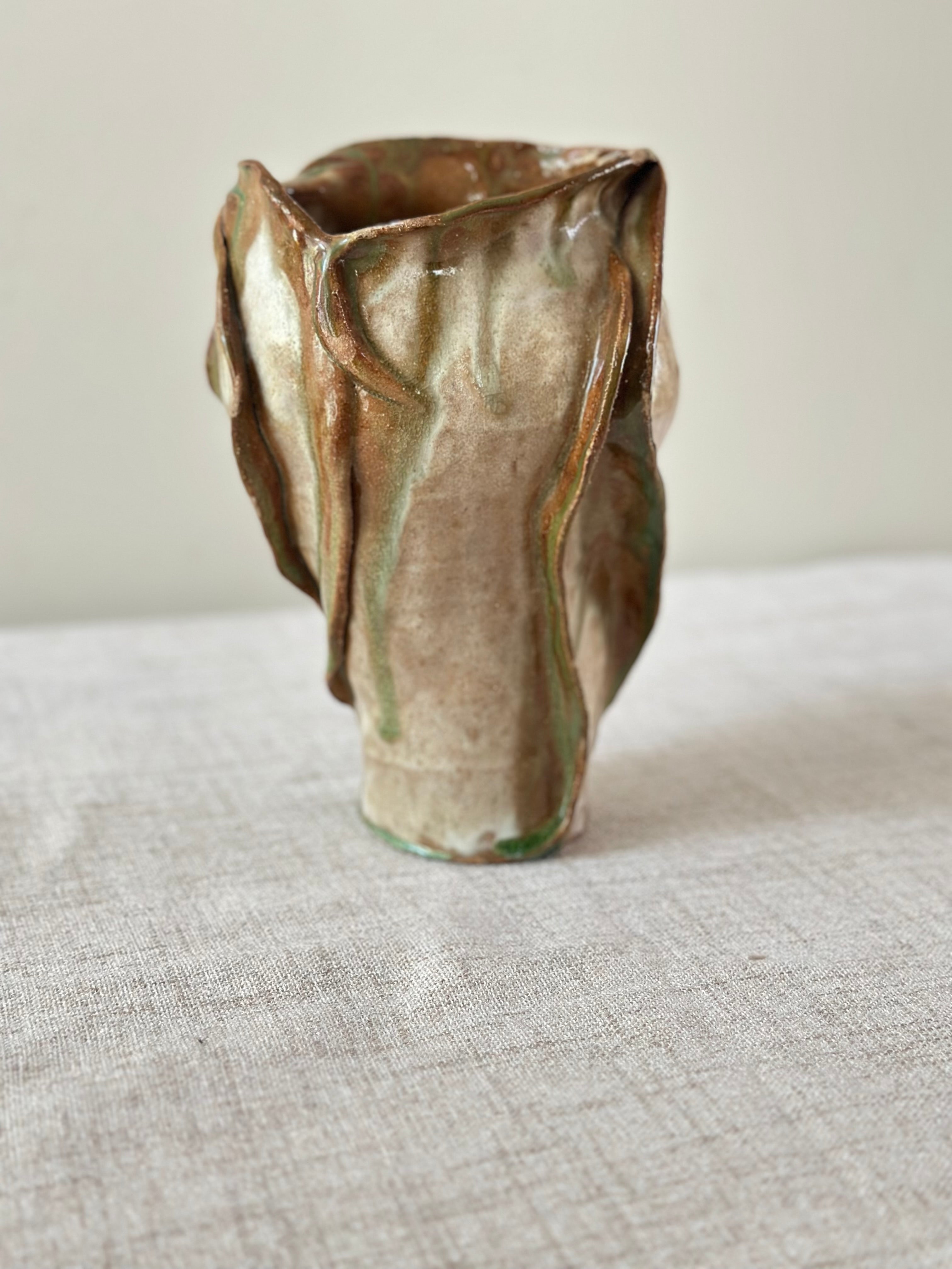 Studio Pottery Sculptural Vase