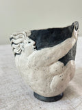 Vintage Studio Pottery with Figurative Frieze
