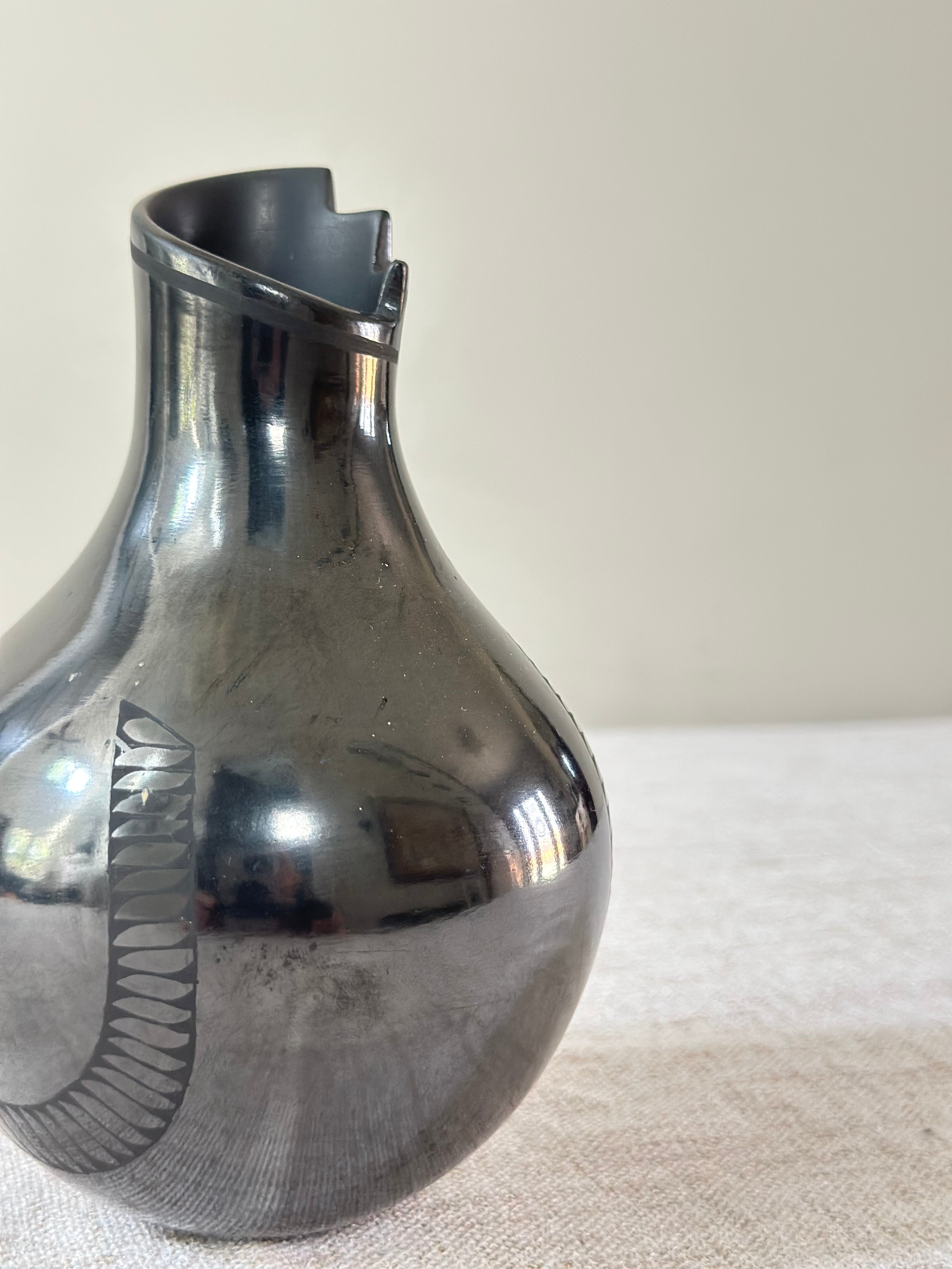 Mata Ortiz Studio Pottery Vase