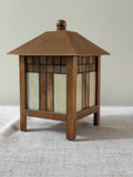 Vintage Frank Lloyd Wright Style Stained Glass Lamp