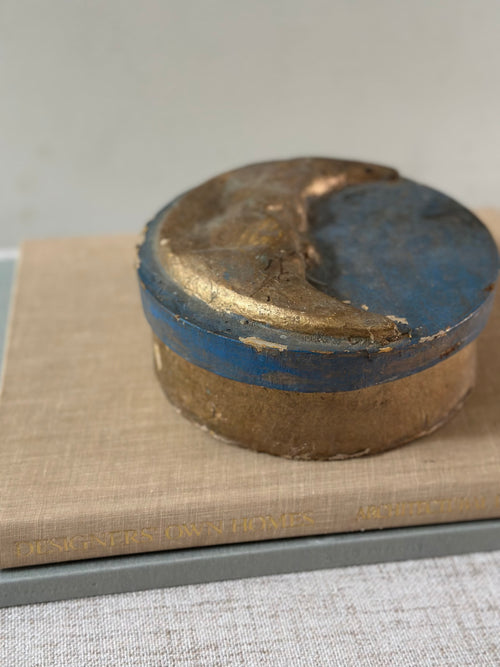 Antique Painted Papier-Mâché Trinket Box