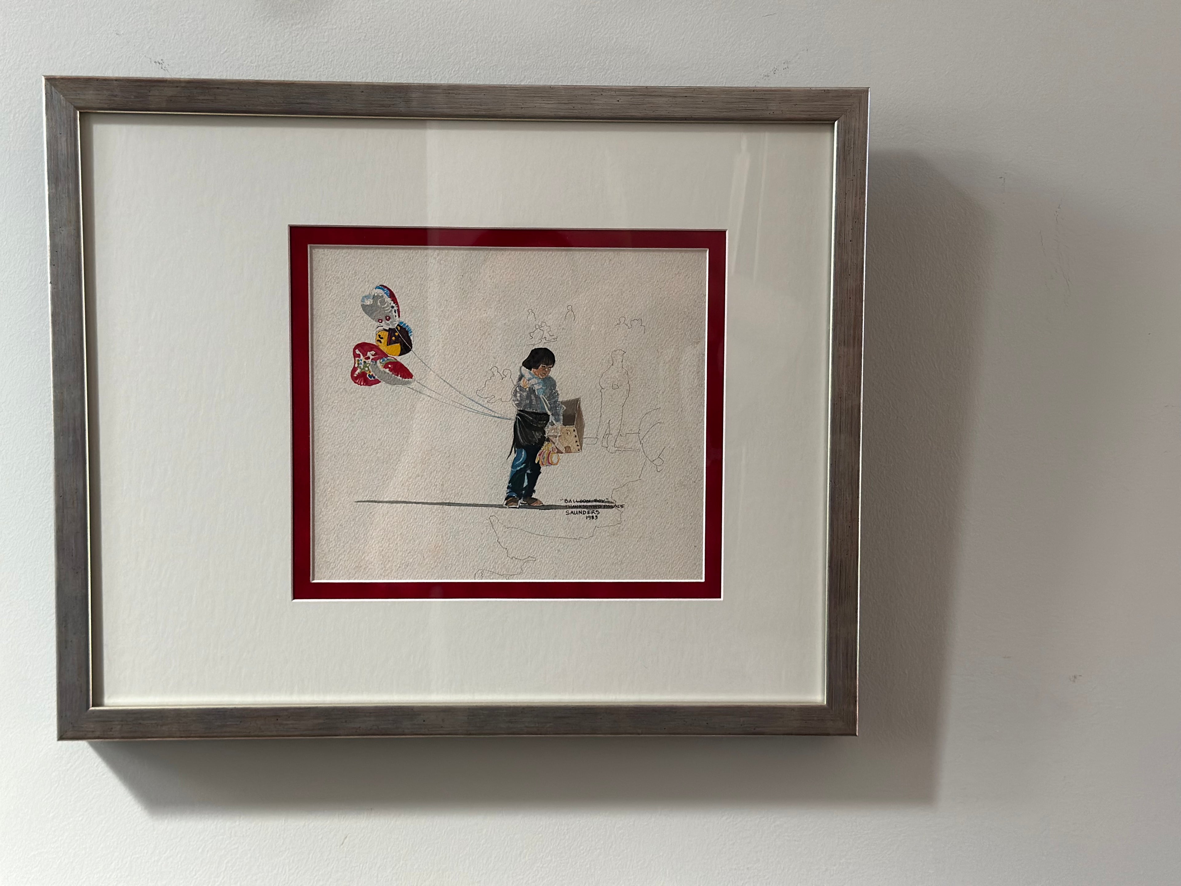 "Balloon Boy" — Thanksgiving Parade, Saunders, 1983 Original Art