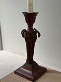 Vintage Metal Candlestick with Bird Detailing