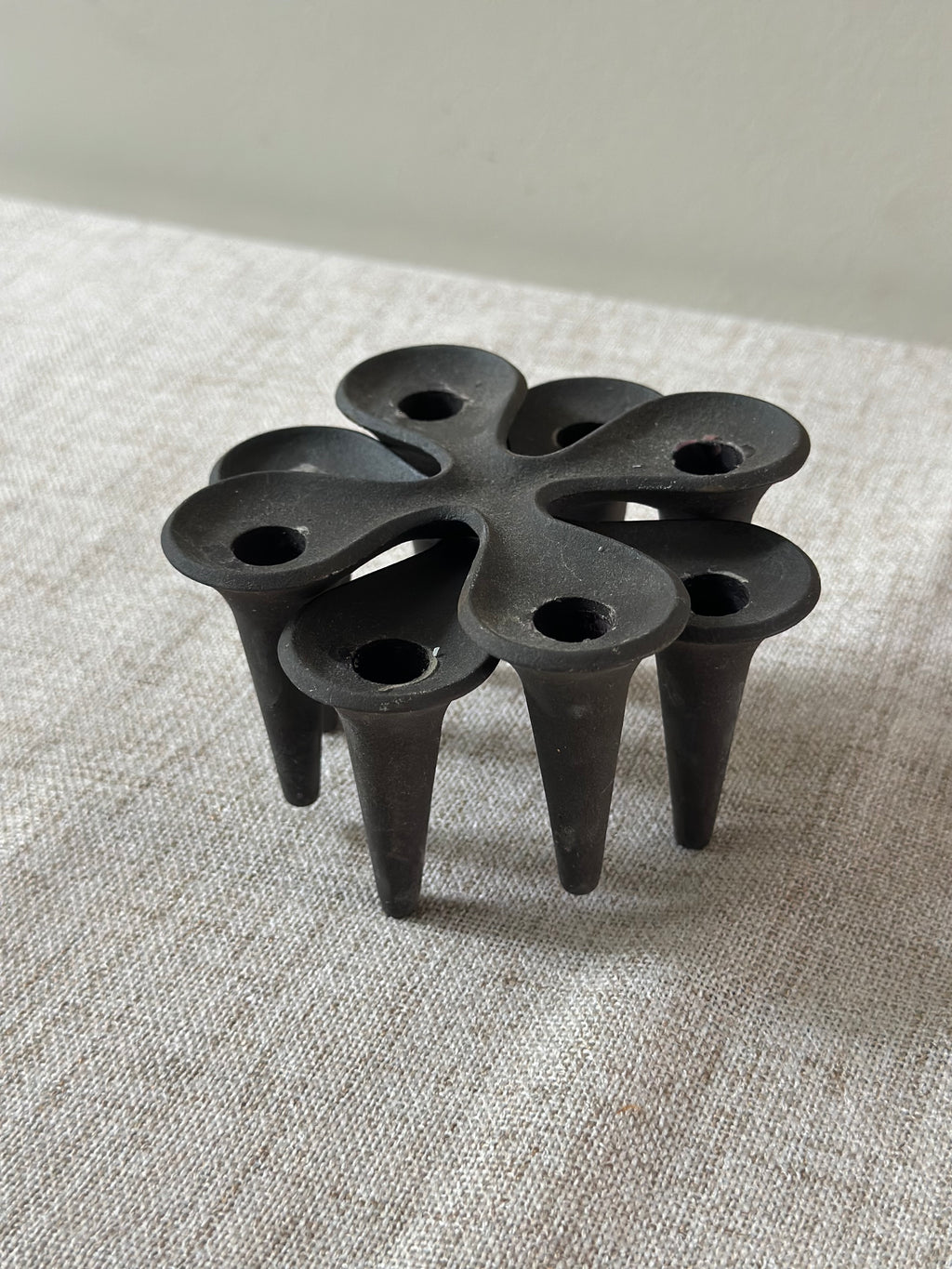 Vintage Dansk Iron Candle Holders