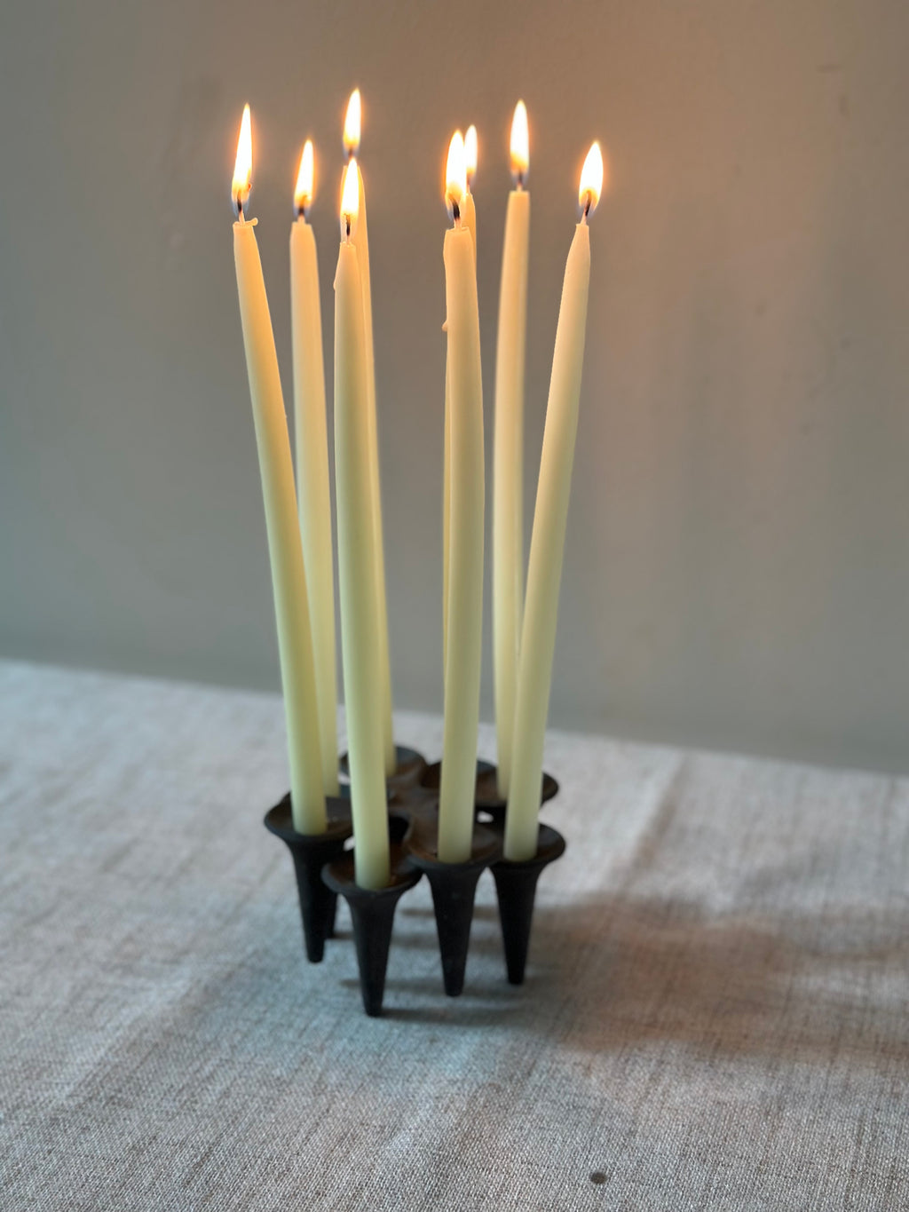 Vintage Dansk Iron Candle Holders