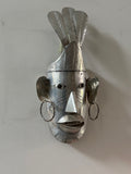 Mexican Hammered Tin Folk Art Wall Mask