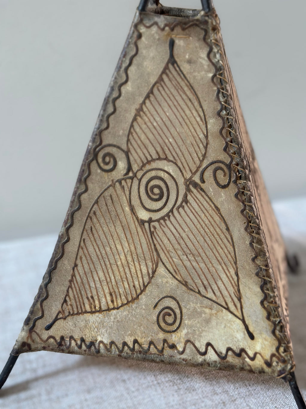 Moroccan Hand-Painted Pyramid Lantern