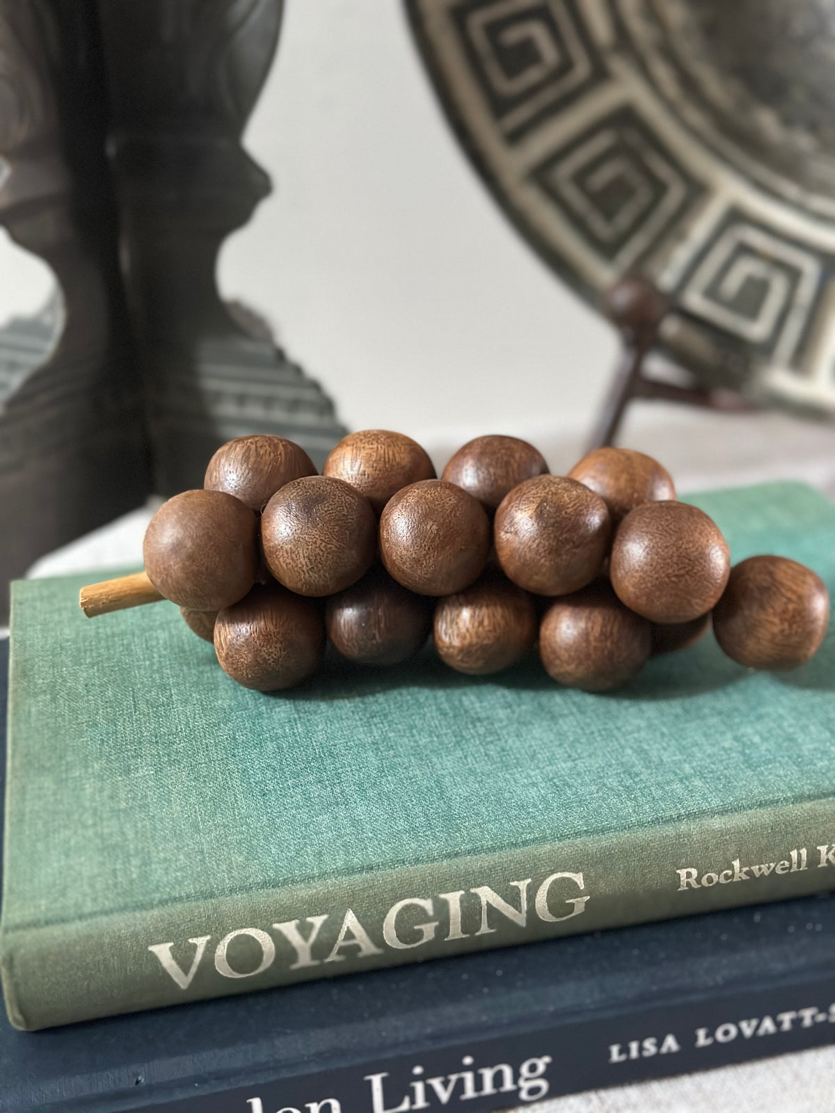Vintage Wooden Grape Cluster