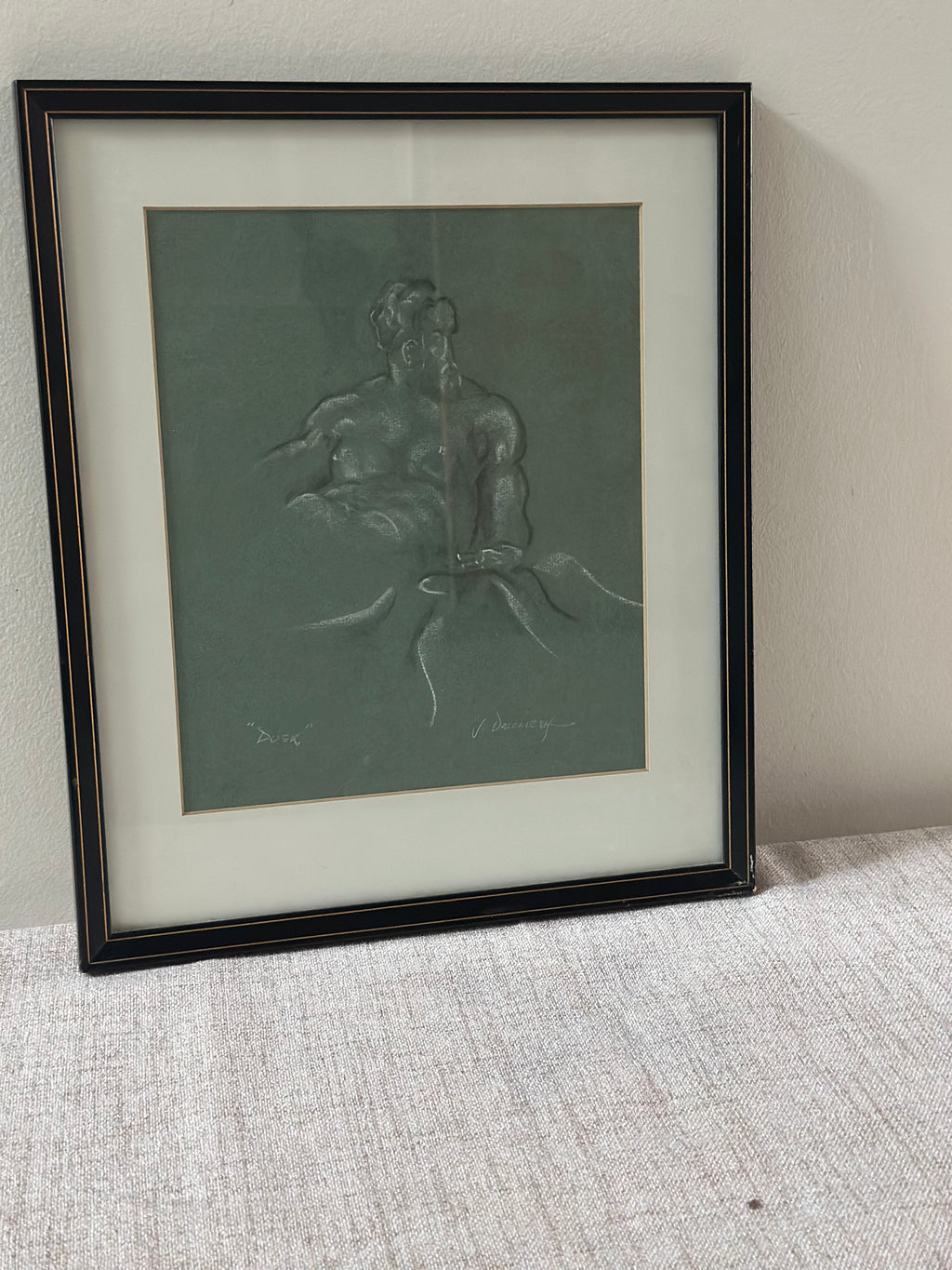 "Dusk" Original Signed Chalk Drawing