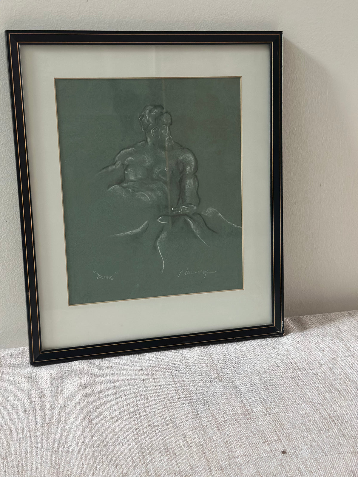 "Dusk" Original Signed Chalk Drawing