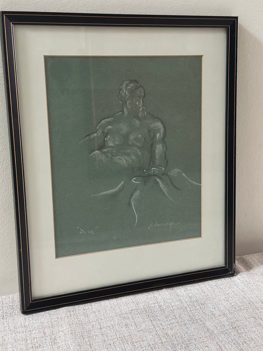 "Dusk" Original Signed Chalk Drawing