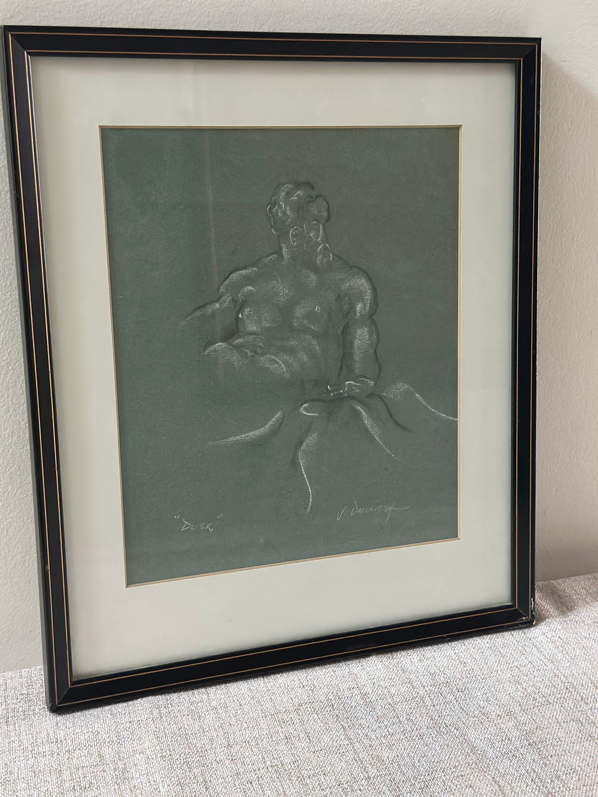 "Dusk" Original Signed Chalk Drawing