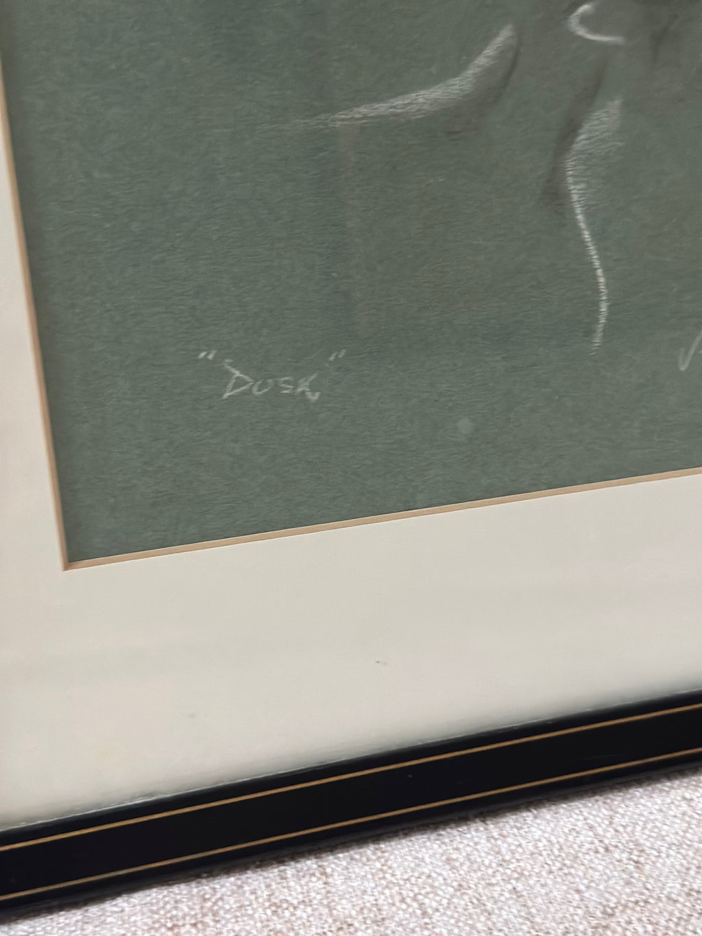 "Dusk" Original Signed Chalk Drawing