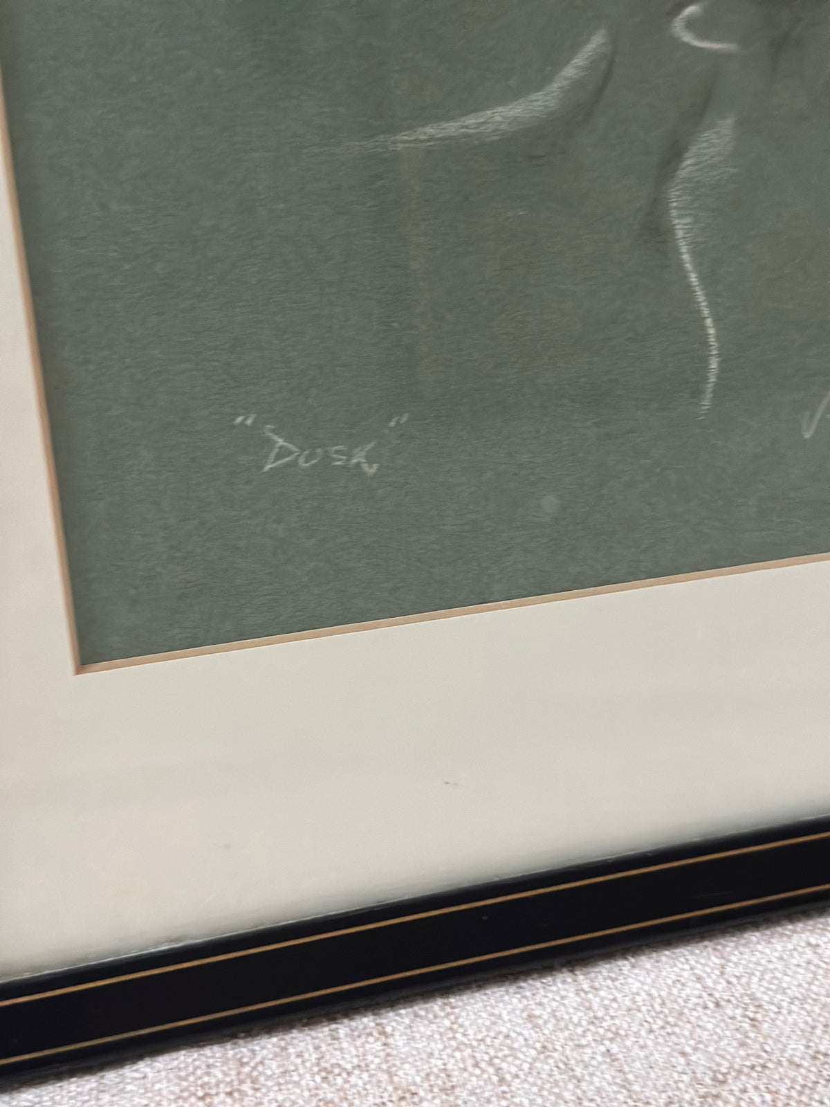 "Dusk" Original Signed Chalk Drawing