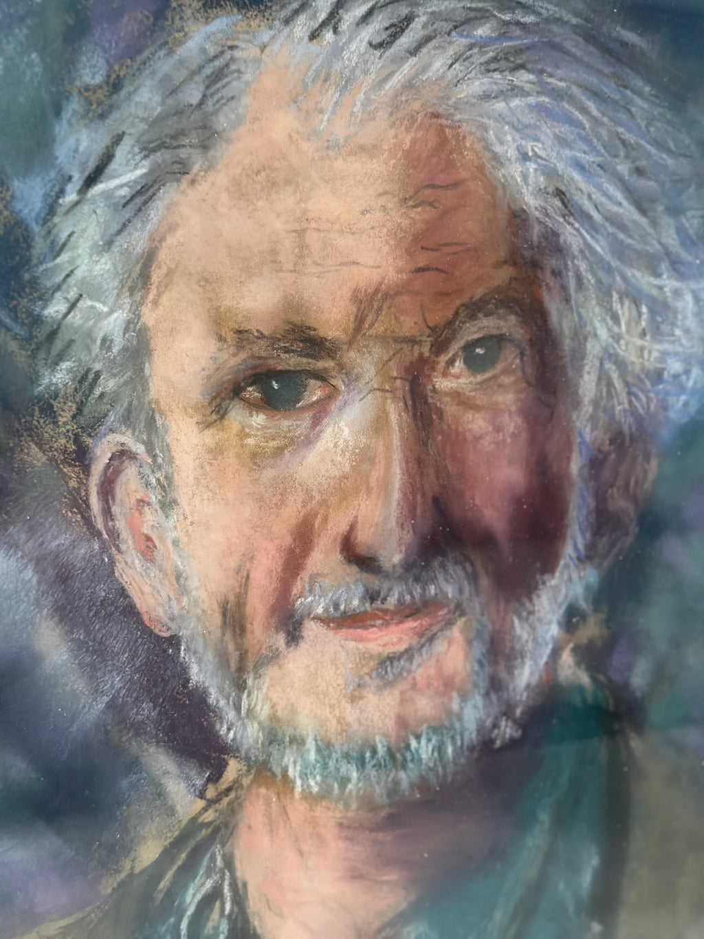 Portrait of Mark, Pastel Painting by Kathy Davis