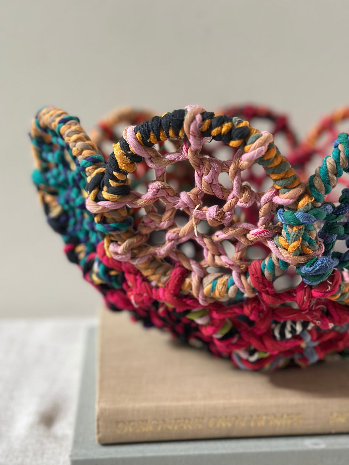 Colorful Handwoven Bowl