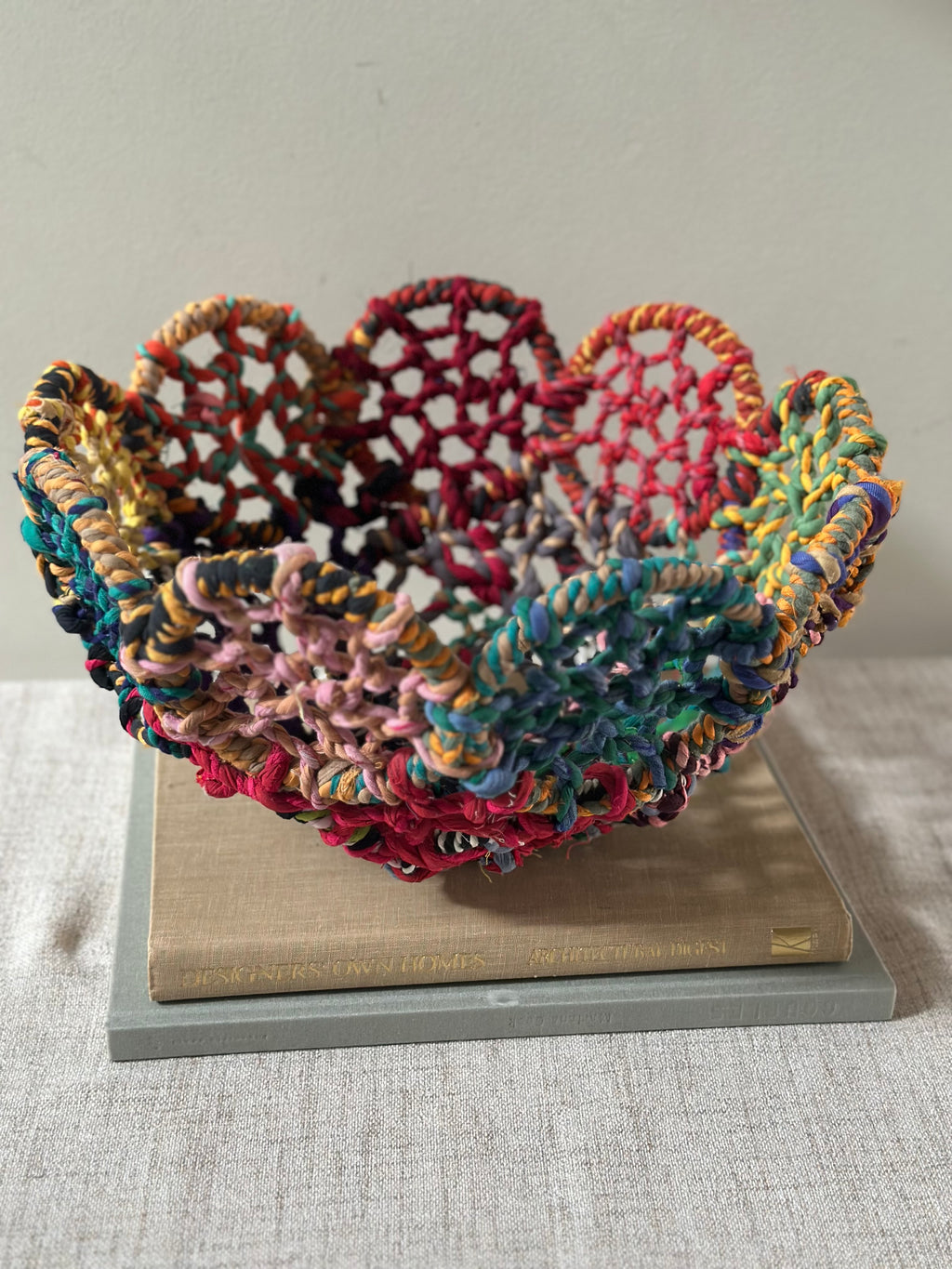 Colorful Handwoven Bowl