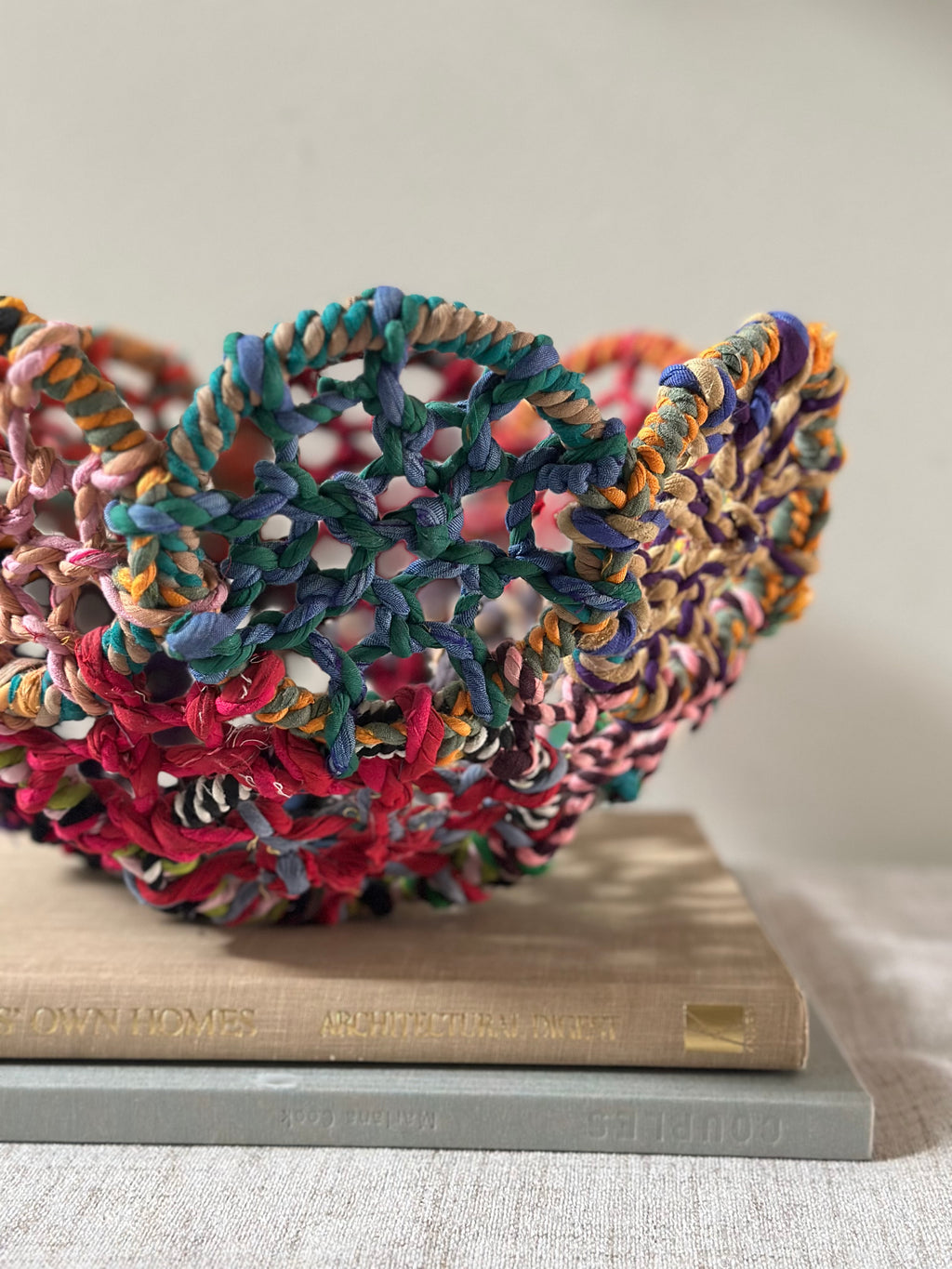 Colorful Handwoven Bowl