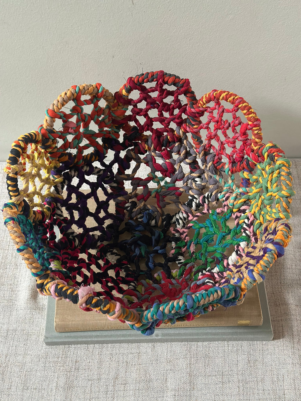 Colorful Handwoven Bowl