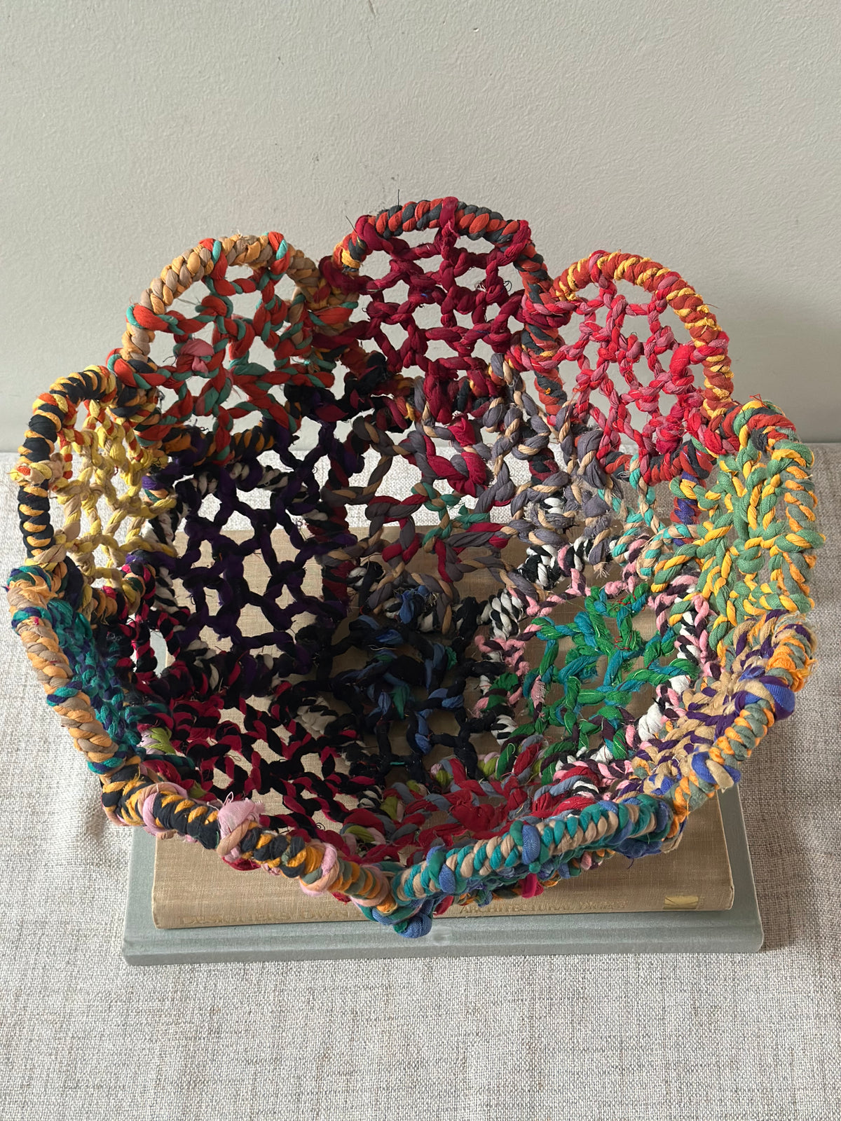Colorful Handwoven Bowl