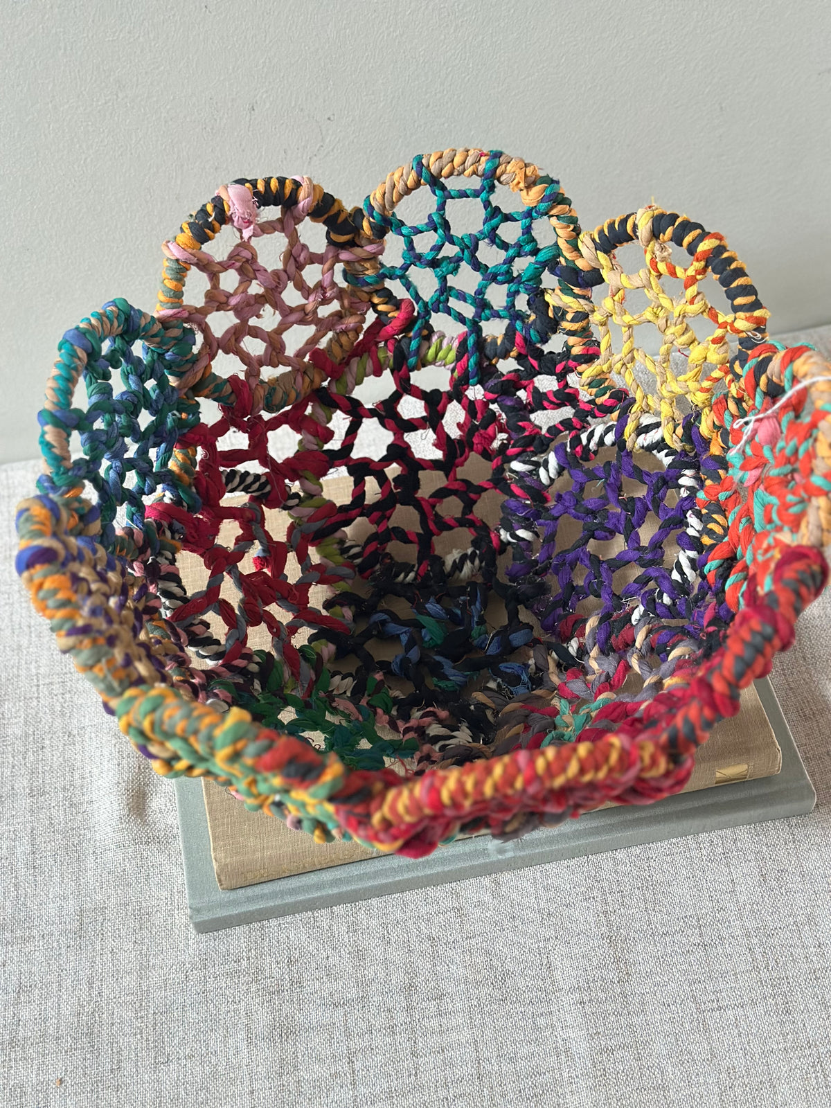 Colorful Handwoven Bowl