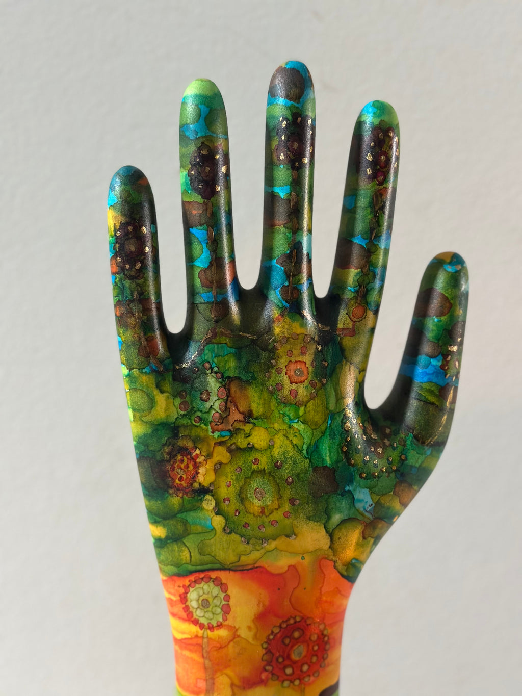 Hand Painted Vintage Glove Mold
