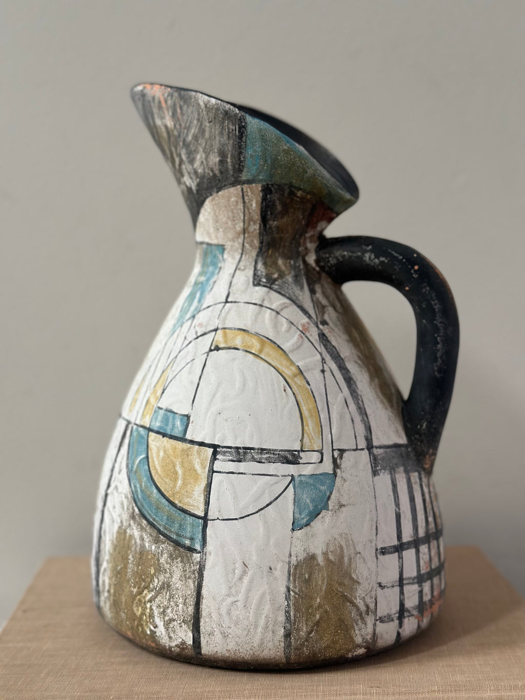Hand Painted Ceramic Pitcher