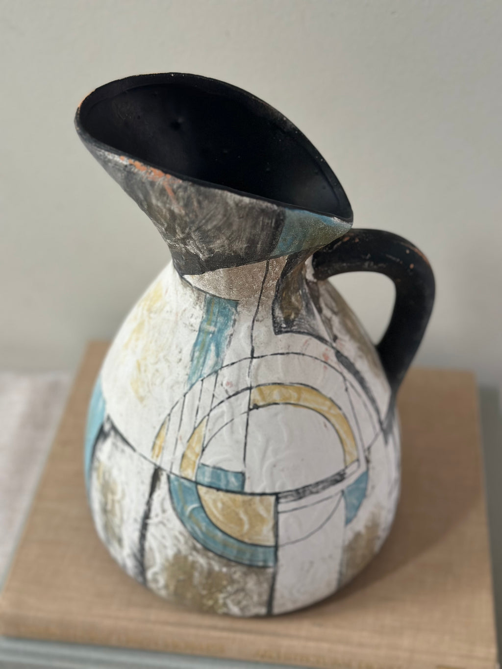 Hand Painted Ceramic Pitcher