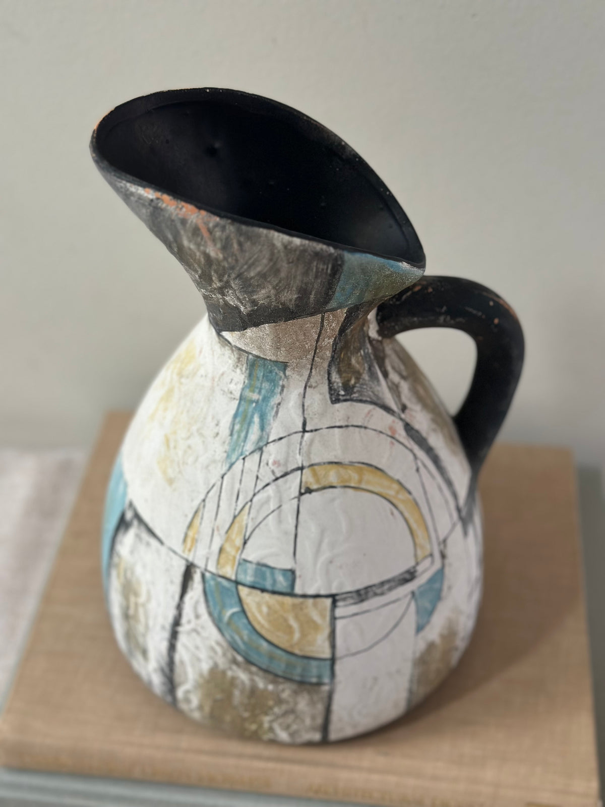Hand Painted Ceramic Pitcher