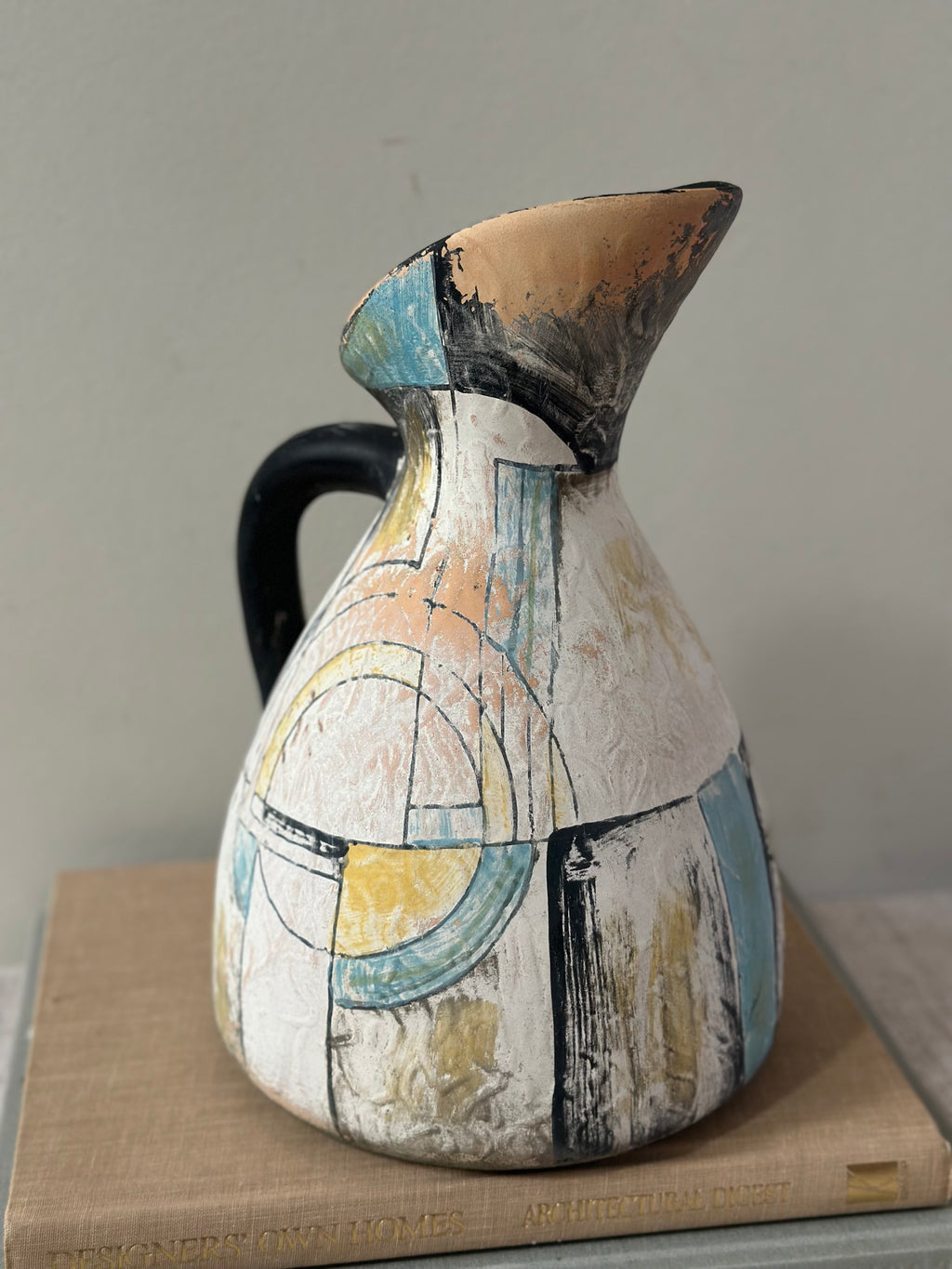 Hand Painted Ceramic Pitcher