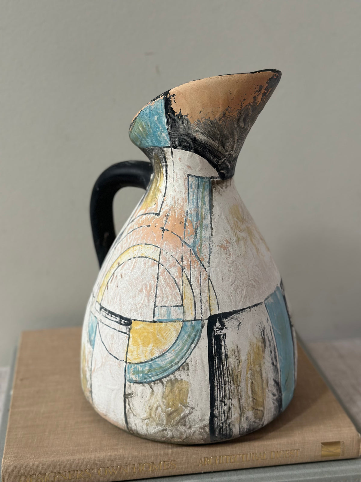 Hand Painted Ceramic Pitcher
