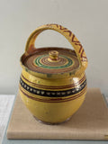Vintage Earthenware Lidded Bucket