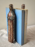 Pair of Santos Hand Painted Religious Figural Bookends