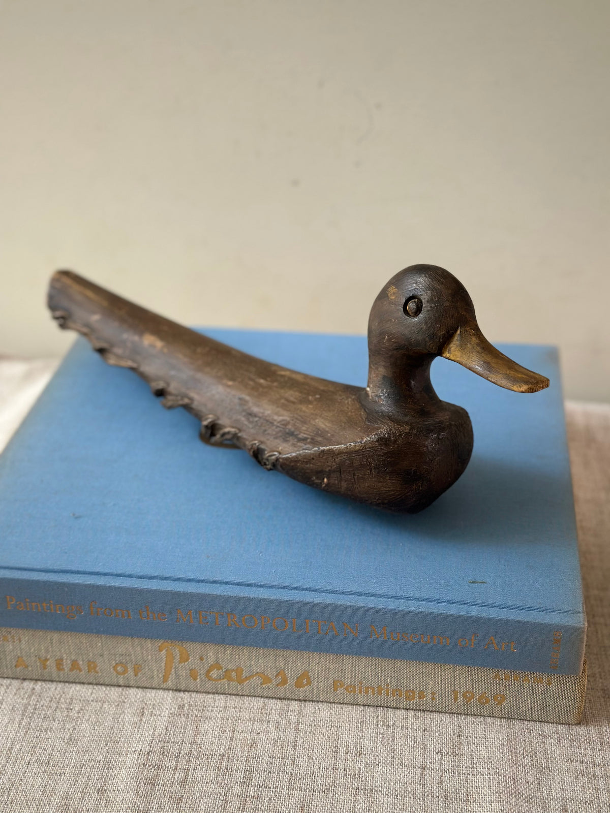 Hand Carved Wooden Duck Decoy
