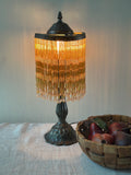 Vintage Beaded Fringe Lamp