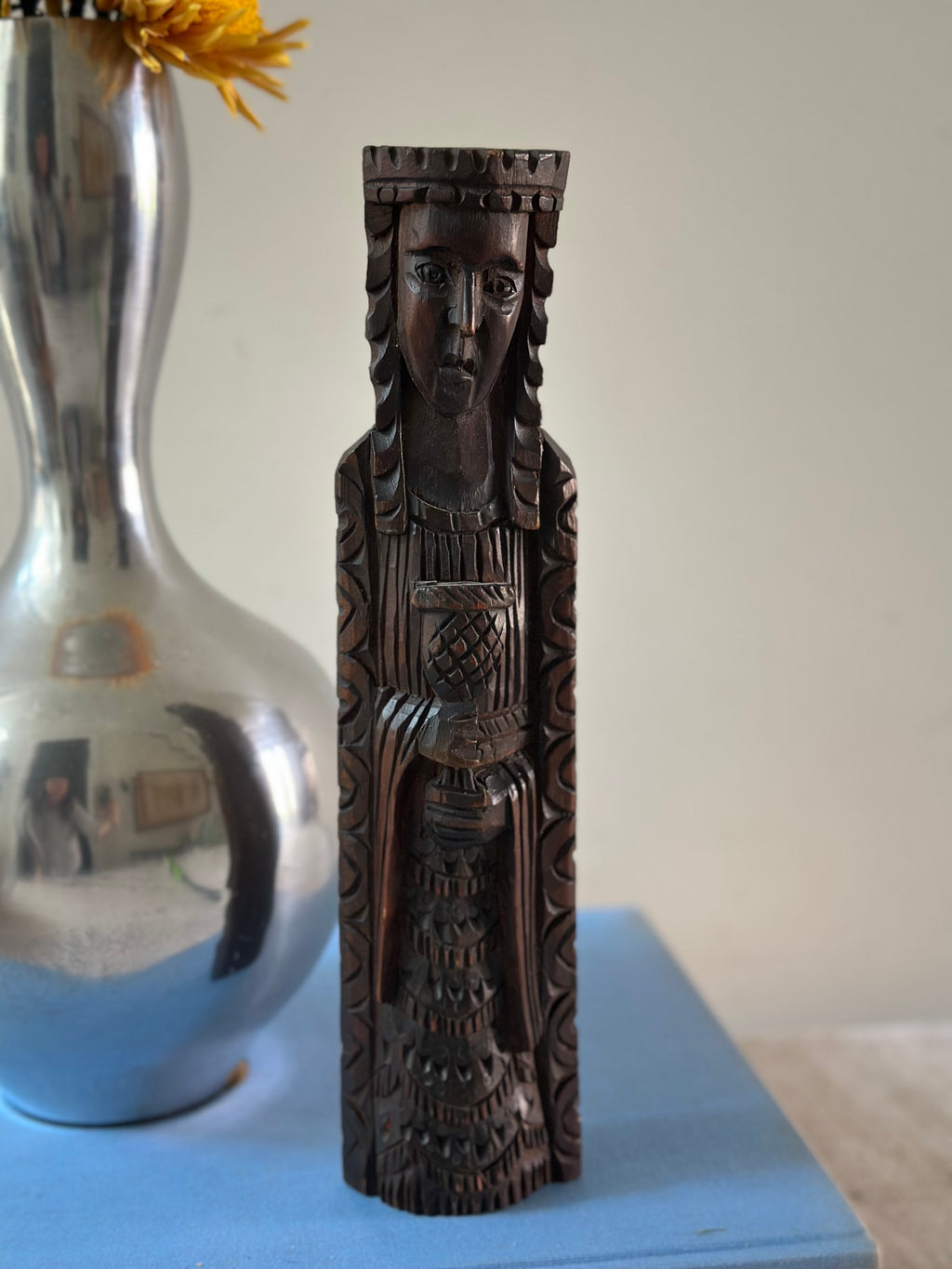 Hand Carved Figural Statue