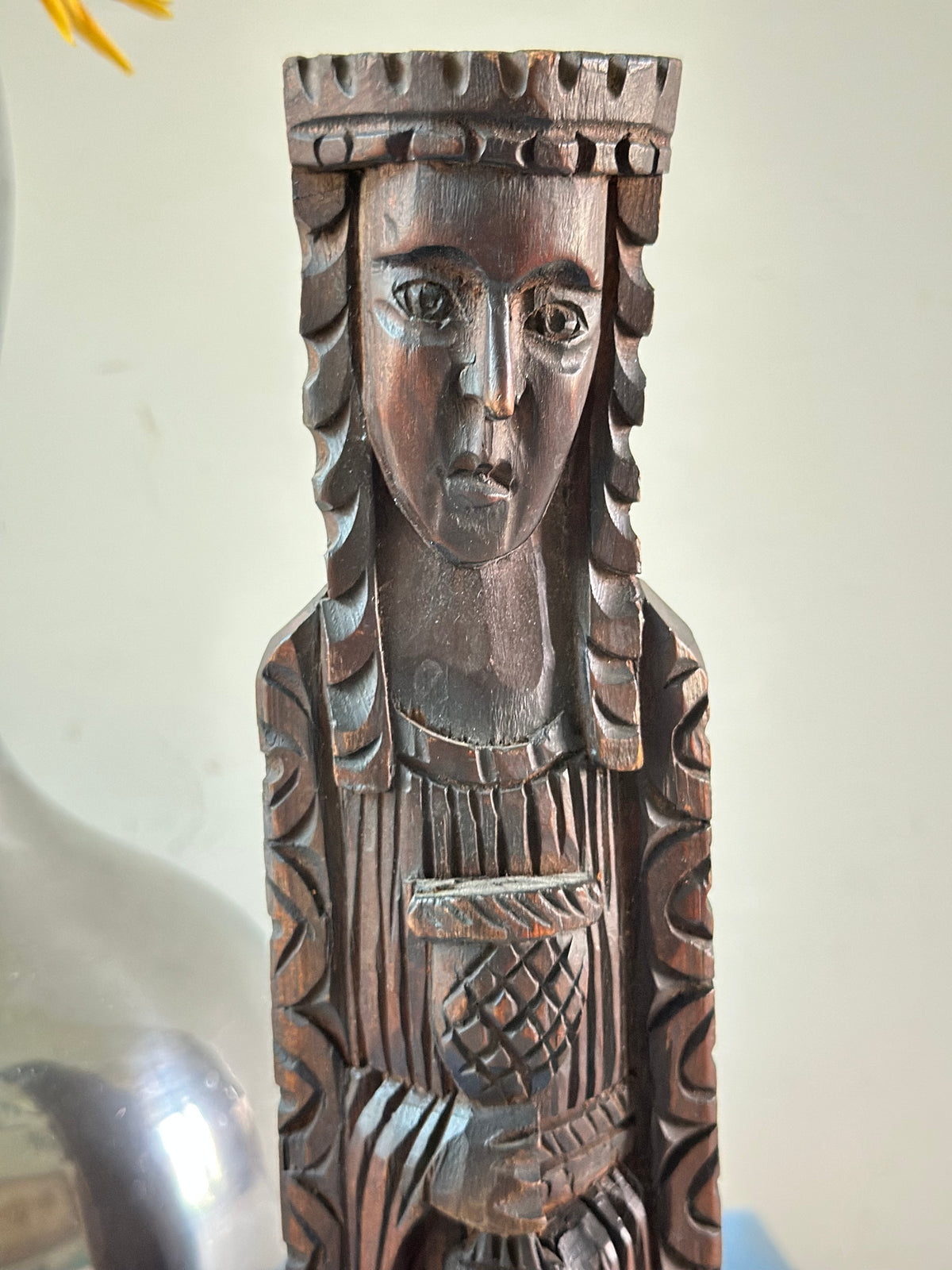 Hand Carved Figural Statue