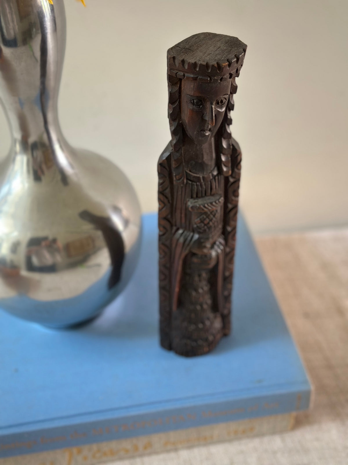 Hand Carved Figural Statue
