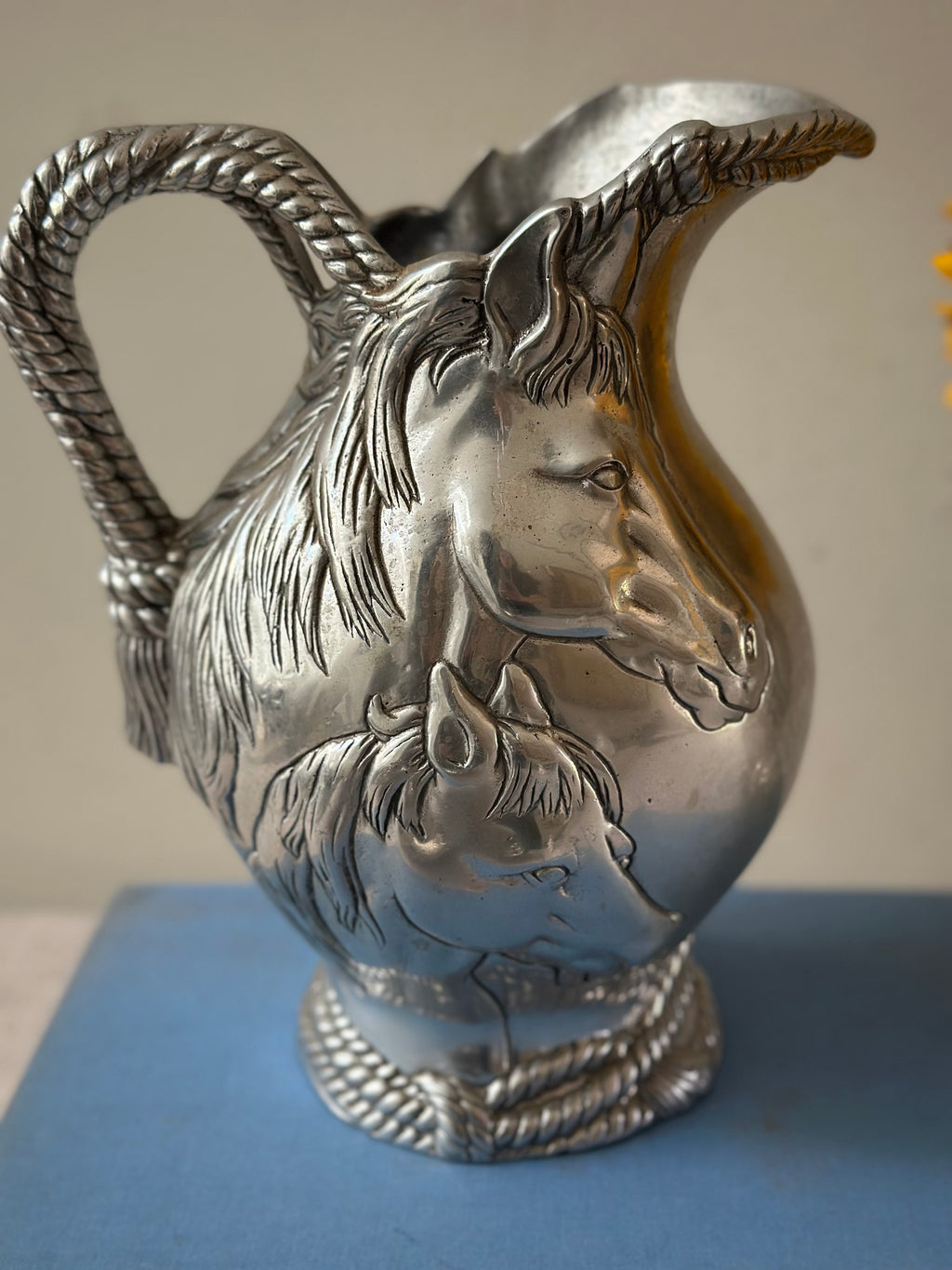 Vintage Arthur Court Horse & Rope Pitcher