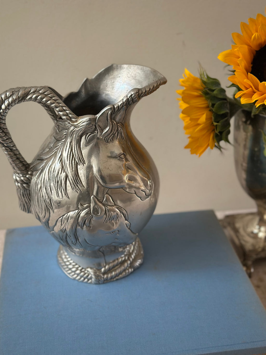 Vintage Arthur Court Horse & Rope Pitcher