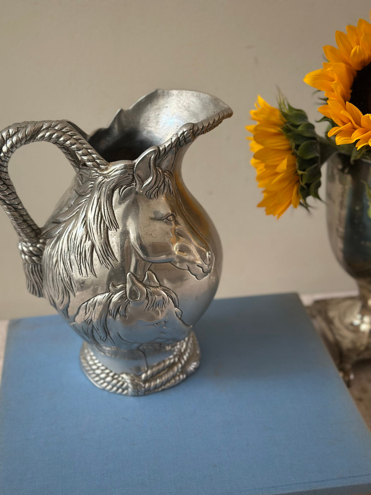 Vintage Arthur Court Horse & Rope Pitcher