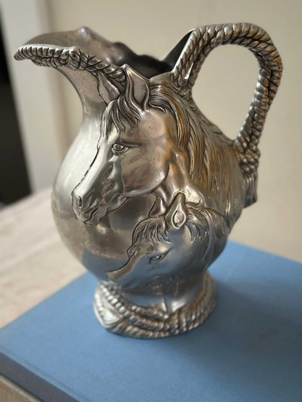 Vintage Arthur Court Horse & Rope Pitcher