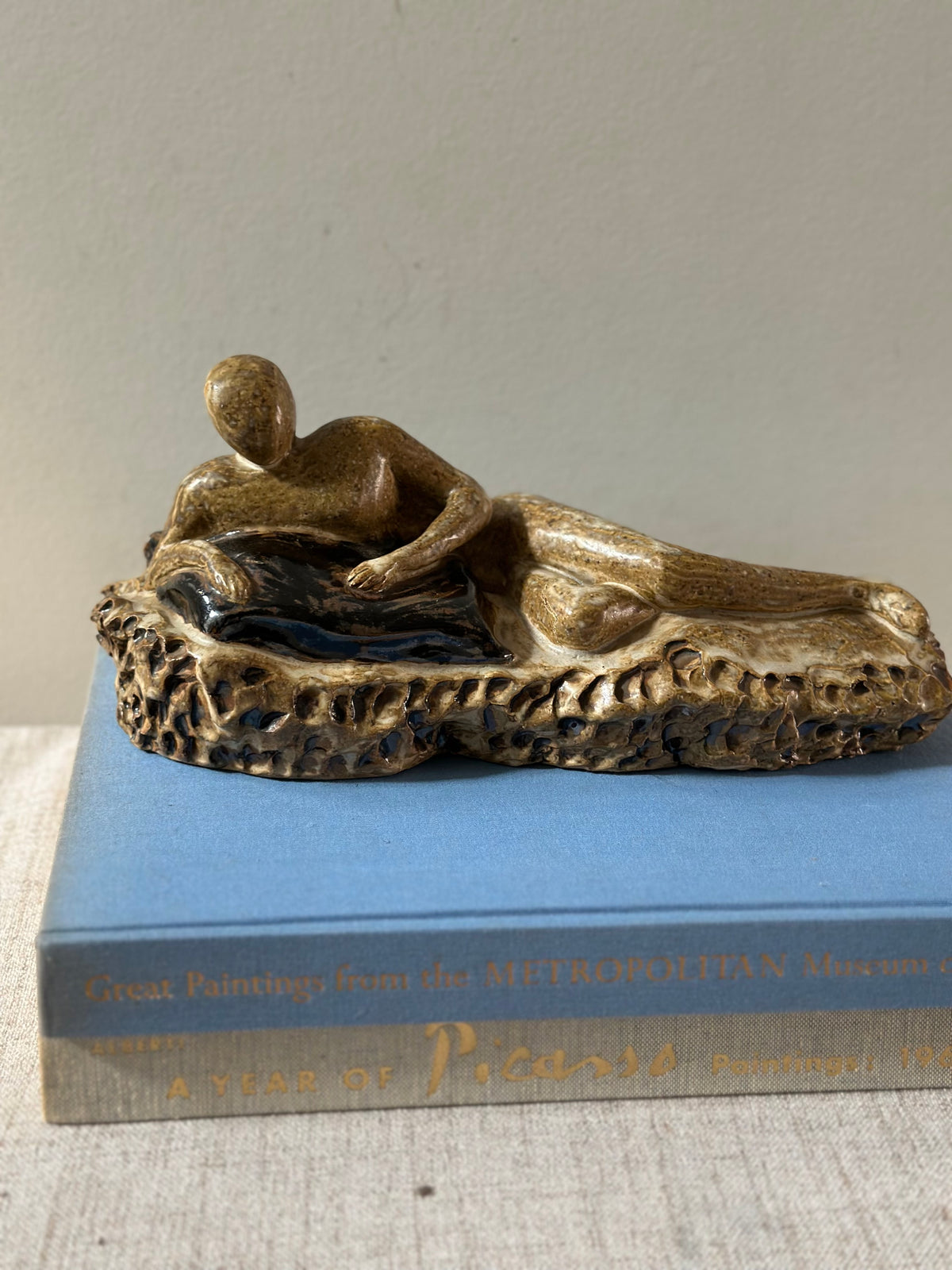 Glazed Ceramic Nude Figural Statue