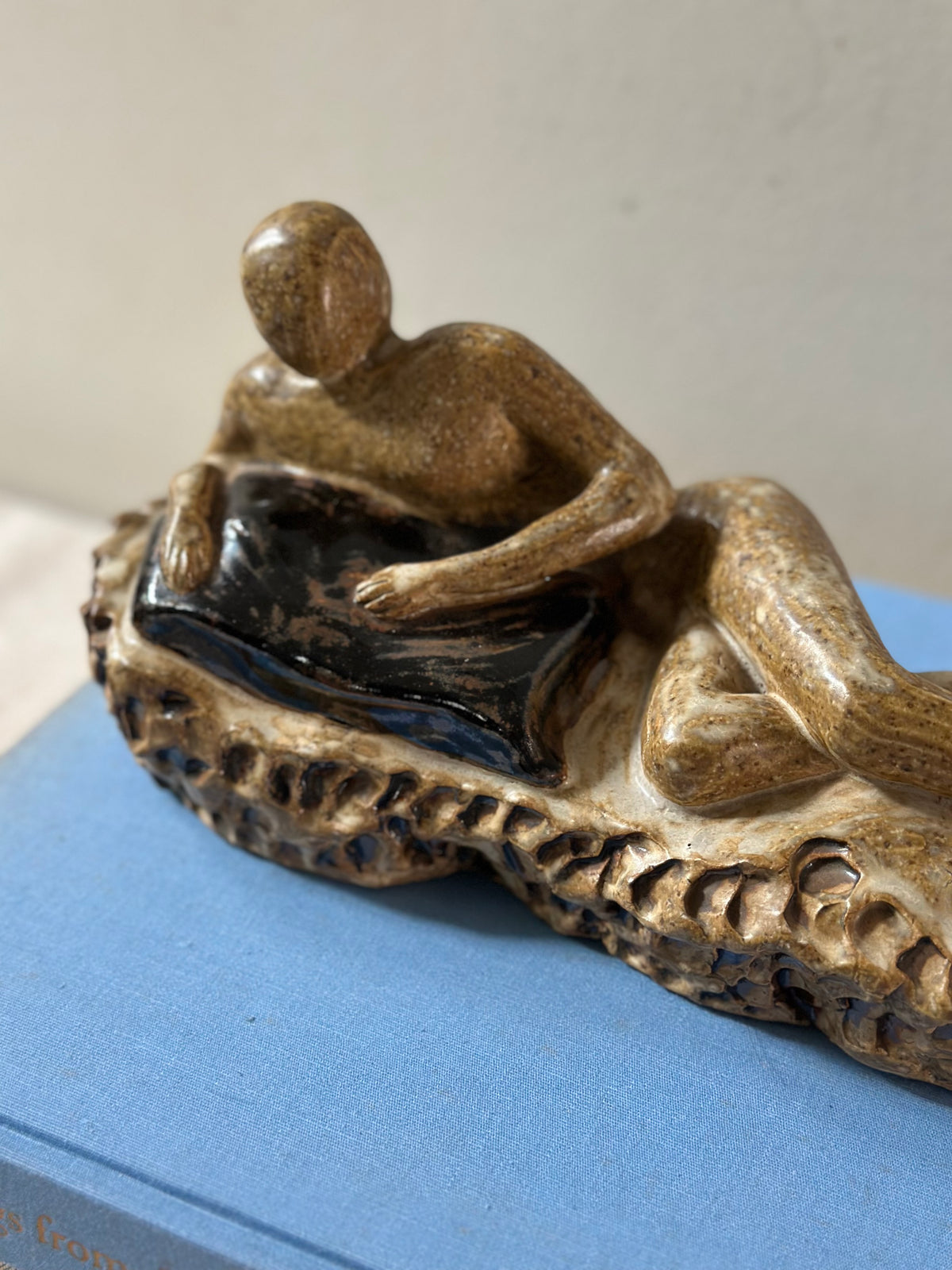 Glazed Ceramic Nude Figural Statue